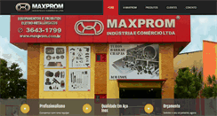 Desktop Screenshot of maxprom.com.br